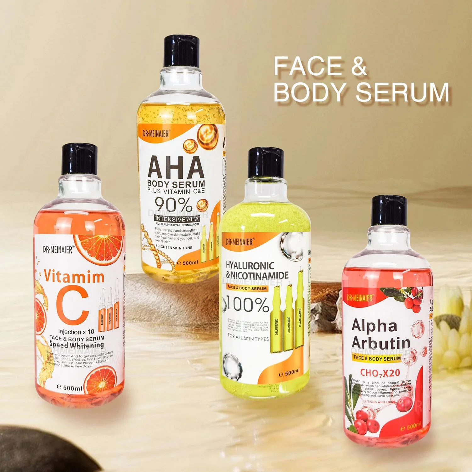 Skin Whitening Serum Face and Body Glowing Moisturizer AHA Tomato Correct Age Spot Acne Natural Facial Serum Essence