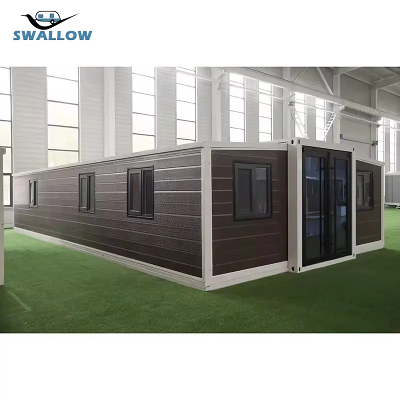 China Cheap Prefab 20FT 40FT Foldable Modular Luxury Living Flat Pack Prefabricated Folding Container House for Sale