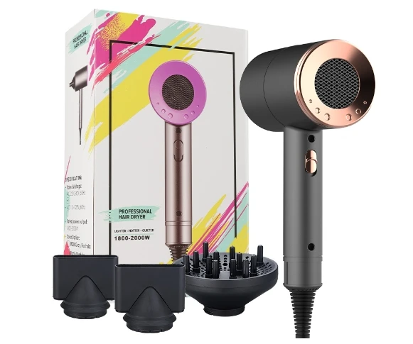 AMZ Hot Seller 2000W Professional  Hair dryer Negative Ion Hair Dryer Household Hand Blow Dryers