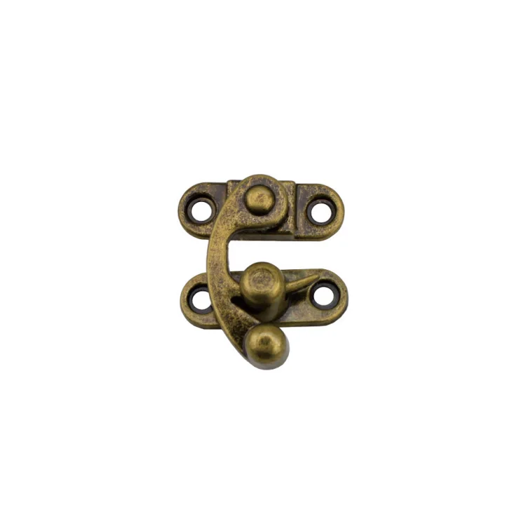 38x45mm Antique bronze chrome or gold color ox horn swing catch small wooden case cigar box catch latch clasp hasp
