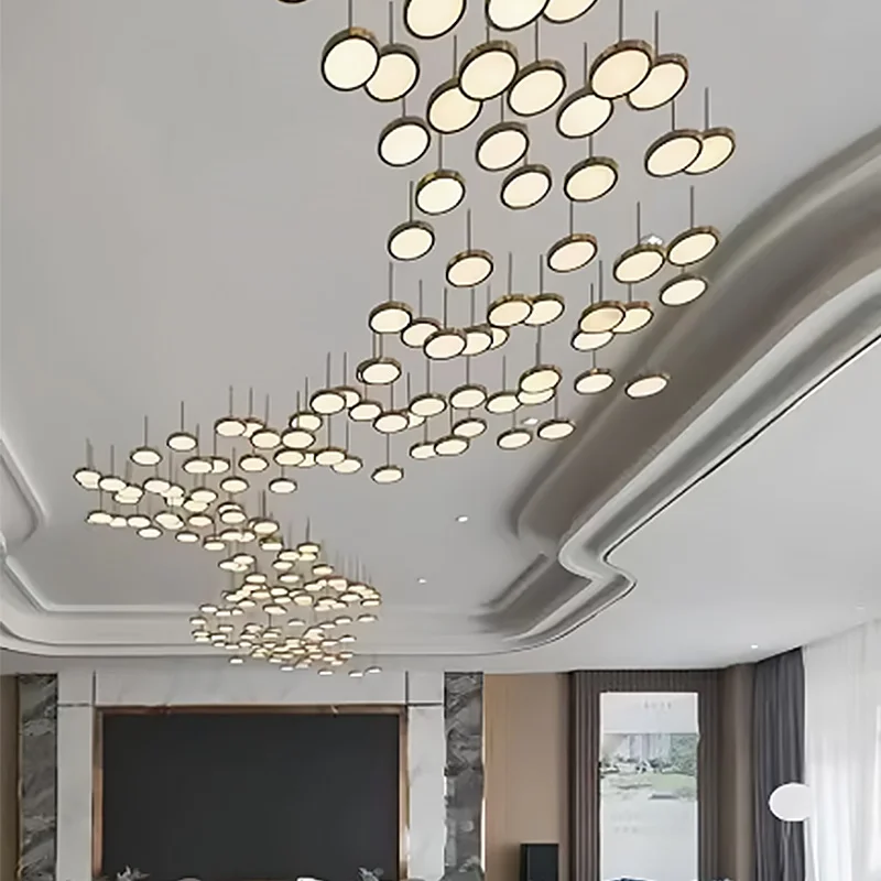 Customization Indoor Decoration Commercial Center Wedding Hotel Luxury Project Engineering Lighting Led Chandelier