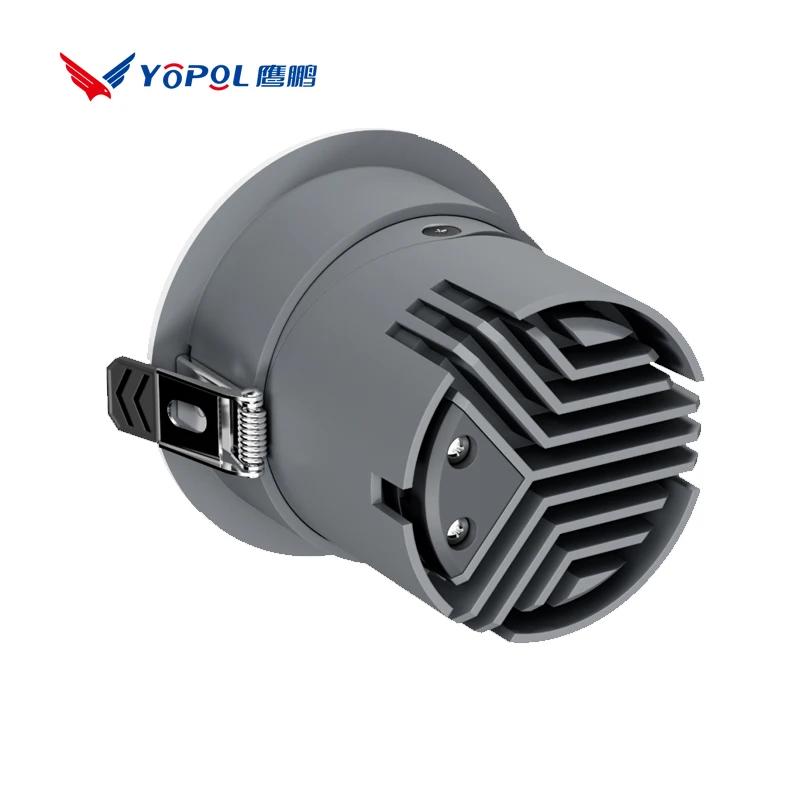 Adjustable Round Downlight 12W Commercial Down Light  Dimmable Ceiling 15W Recessed Hotel Anti-Glare COB LED Downlight