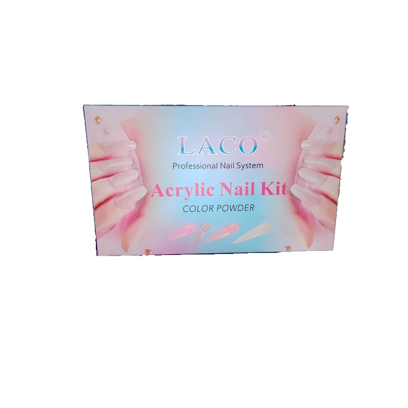 Wholesale Carving Extension Builder Color Polymer Powder Clear 3 In 1 Nude Dipping Nail Acrylic Powder Set For Nails