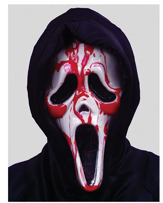 L137 Halloween Bleeding Mask Screaming Bloody Face Fancy Dress Party Scary Horror Ghost Blood Pump Action Movie Costume