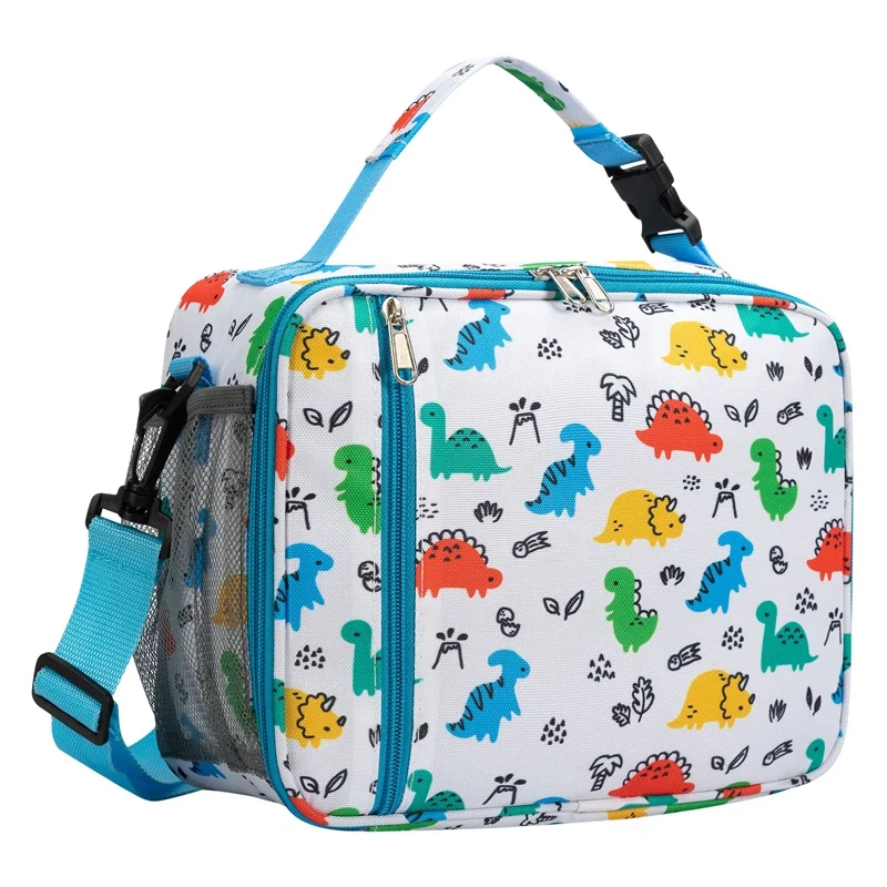 Heopono Female Children Loveliness Printing Picnic Environmental Recyclable Adjustable Shoulder Strap Keep Lunch Cooler Bag