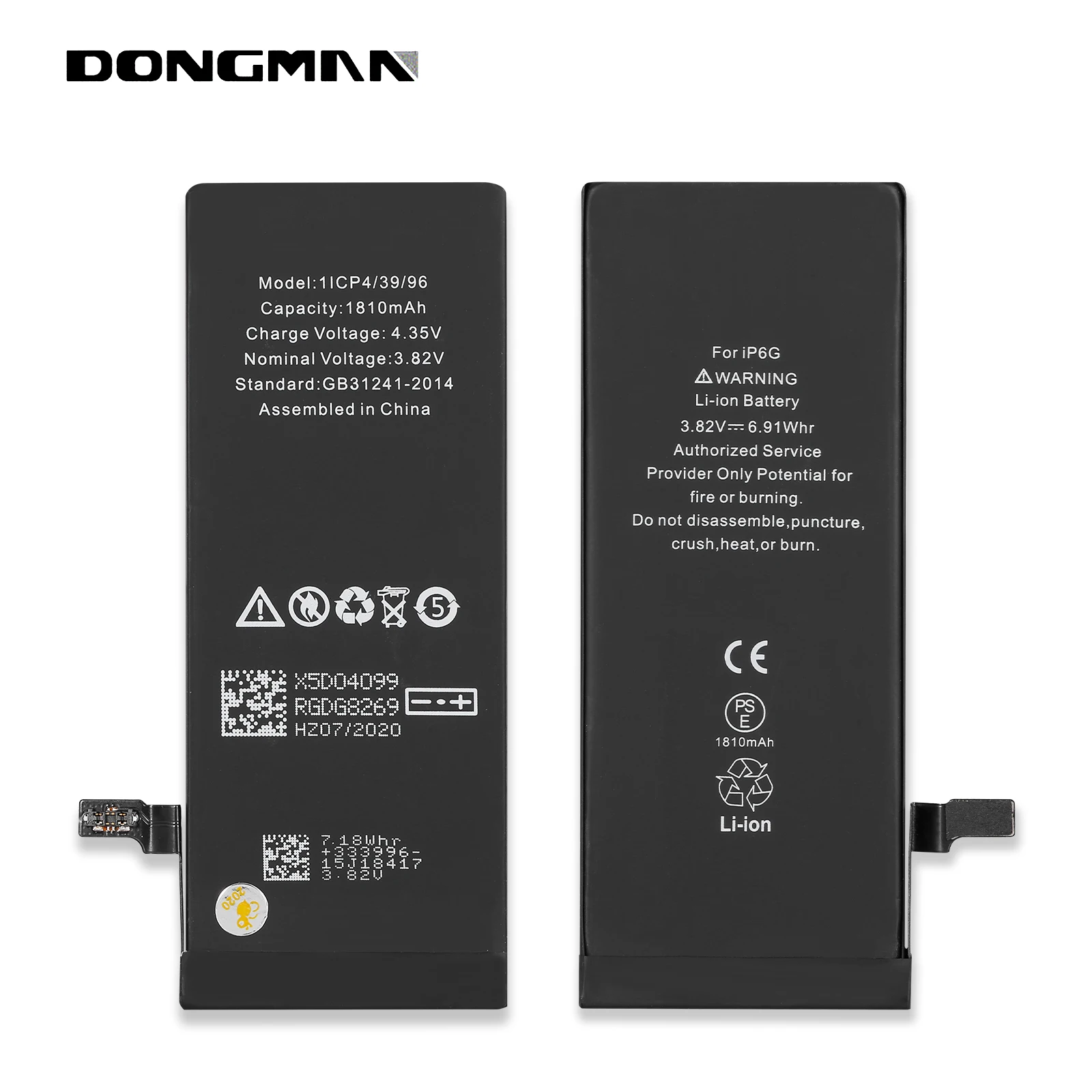 2021 best sell 2330mAh mobile phone rechargable battery with ce certificate for Iphone 6G