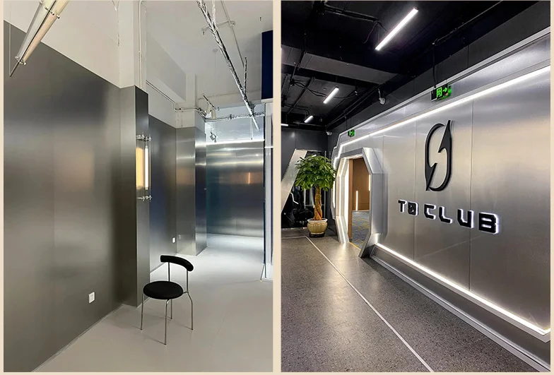 bamboo charcoal Metallic Indoor wall decor Wall Cladding High Quality interior mirror wall panel marble wood veneer board