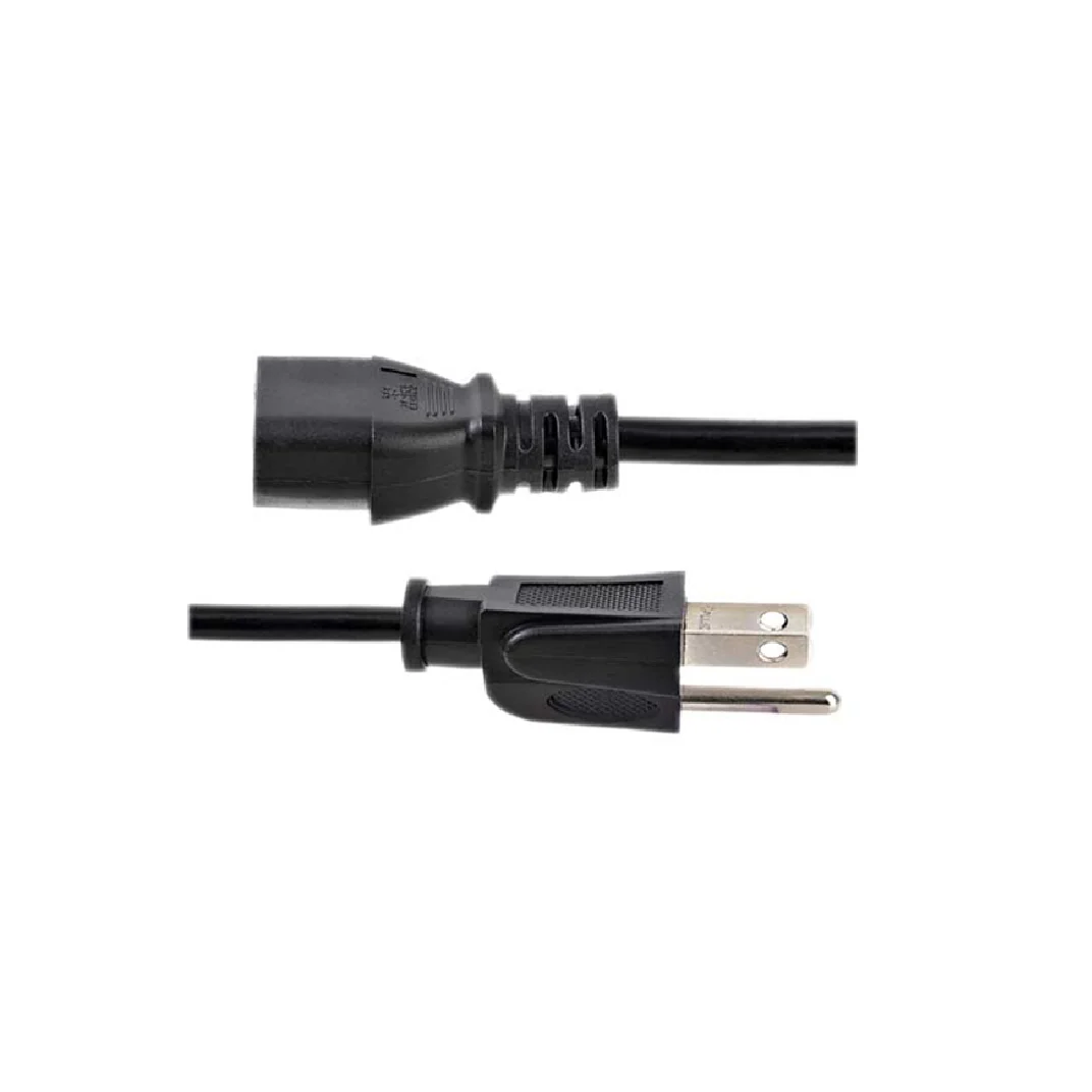 Top quality Power Cord 3 Prong Us Ac  5-15P To C13 Durable Lockable 1.5M 10A 250V Power Cord For Laptop