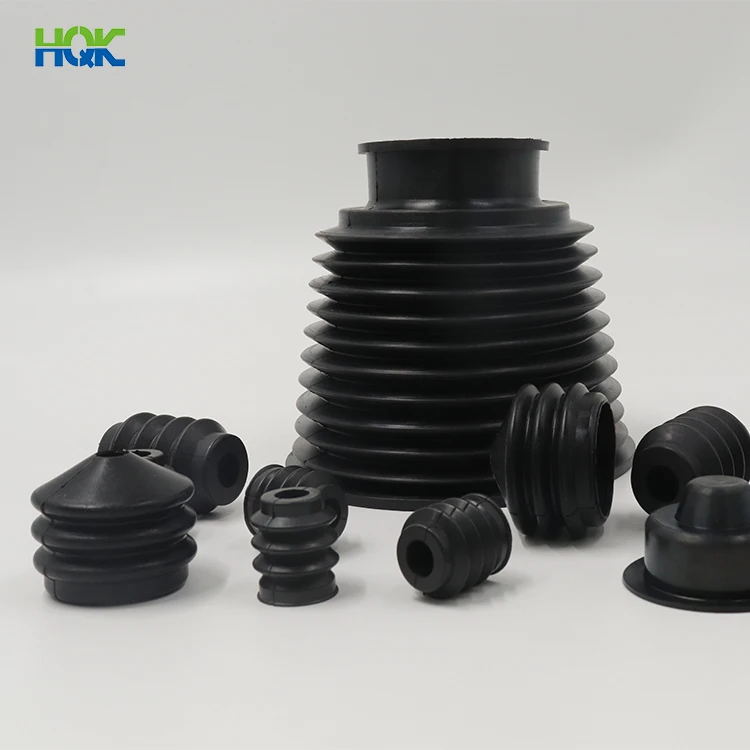 High quality factory supply auto parts vehicle accessories dust proof silicone NBR rubber sleeve bellow custom rubber bellows