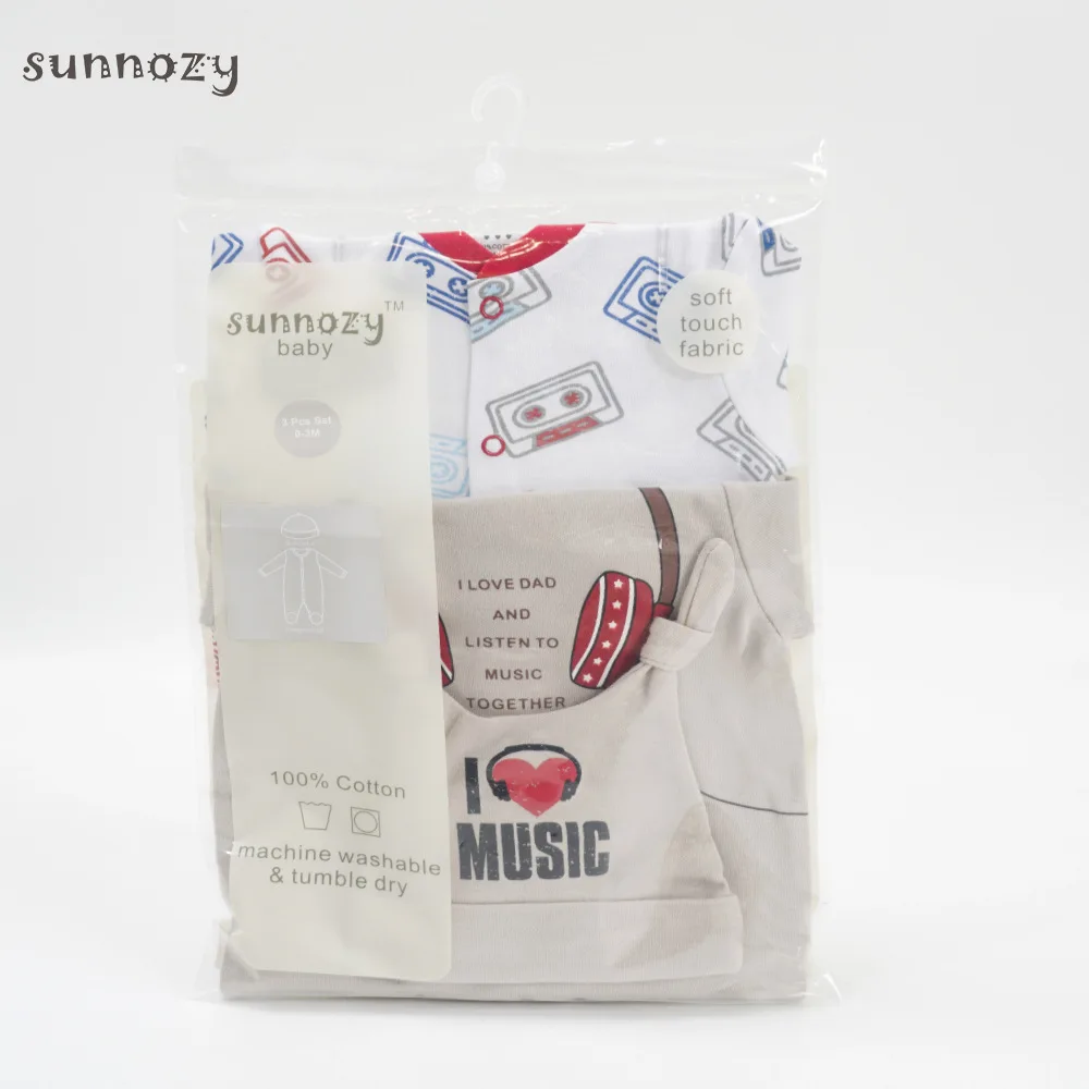 Wholesale Newborn Babies   Pure Cotton long sleeve Clothing Sets and hat  bodysuits fashion cute New Born Baby Clothes Set