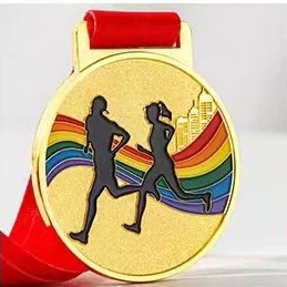 Manufacturer Design Your Own Custom Medal Zinc Alloy Gold Silver Bronze Metal Award Sports Medal with Ribbon