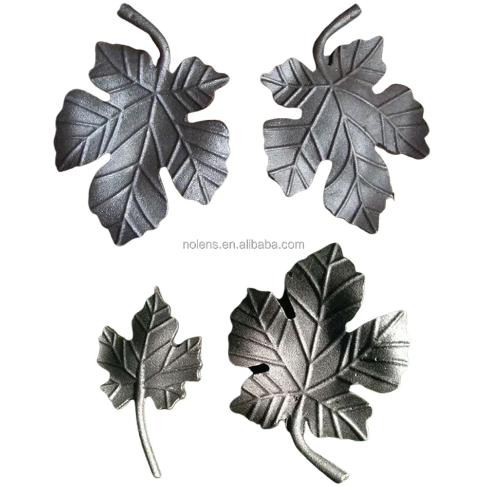 Wrought iron Art ornament Fence Decoration Part Forging Weldable flowers leaves Casting Steel Accessories For Wrought