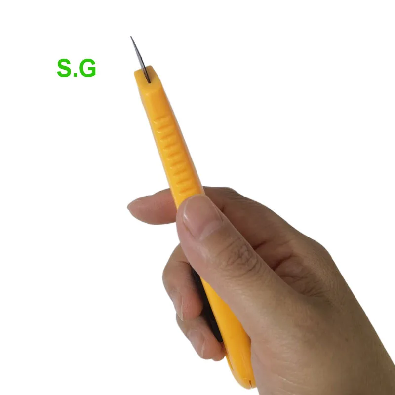 plastic handle body 18mm snap off blade electrician box cutter knife