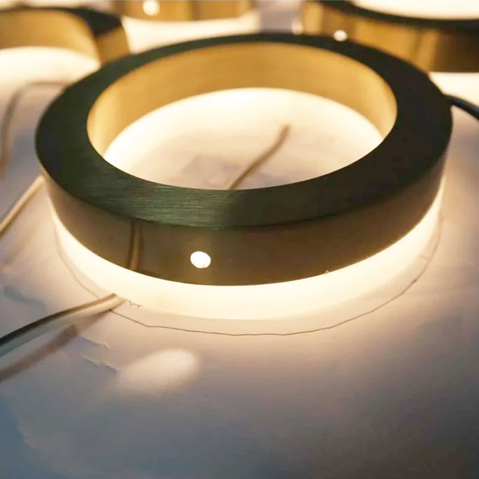 Sign Manufacturer Custom Logo Solid Acrylic Letter Signs Lettre Led Luminous Word