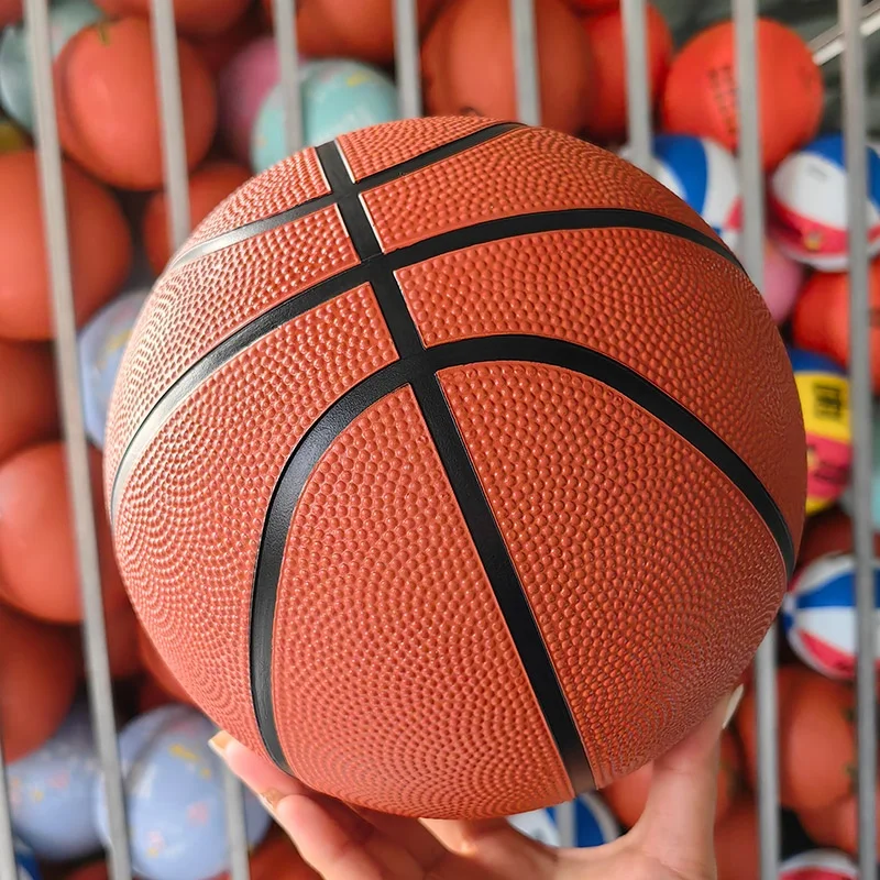 Cheap rubber basketball Manufacturer Size 1 2 3 4 5 6 7 Custom logo basketball ball  for indoor and outdoor
