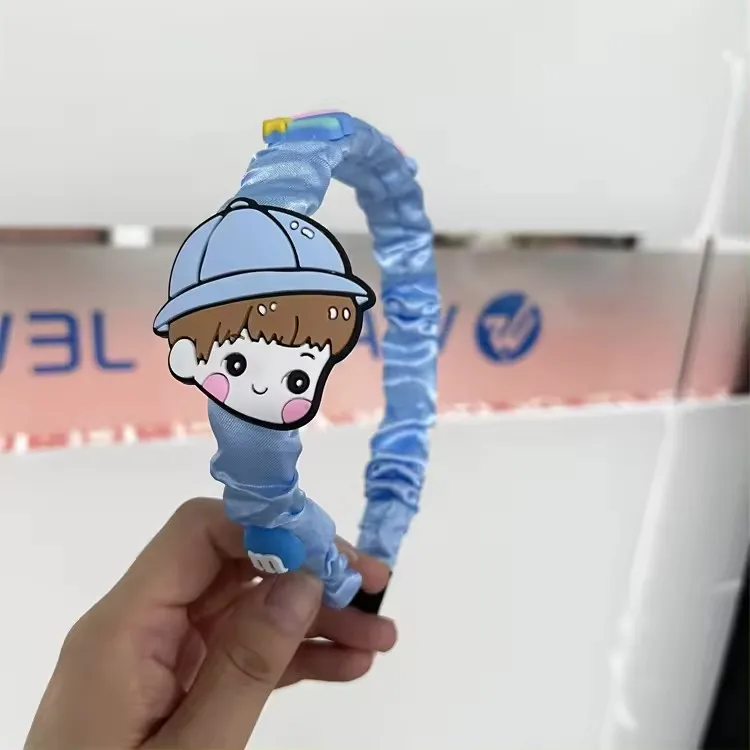 Hot Sale Mickey Minnie cartoon hairband fabric Floral girl princess headband birthday holiday party hair accessories