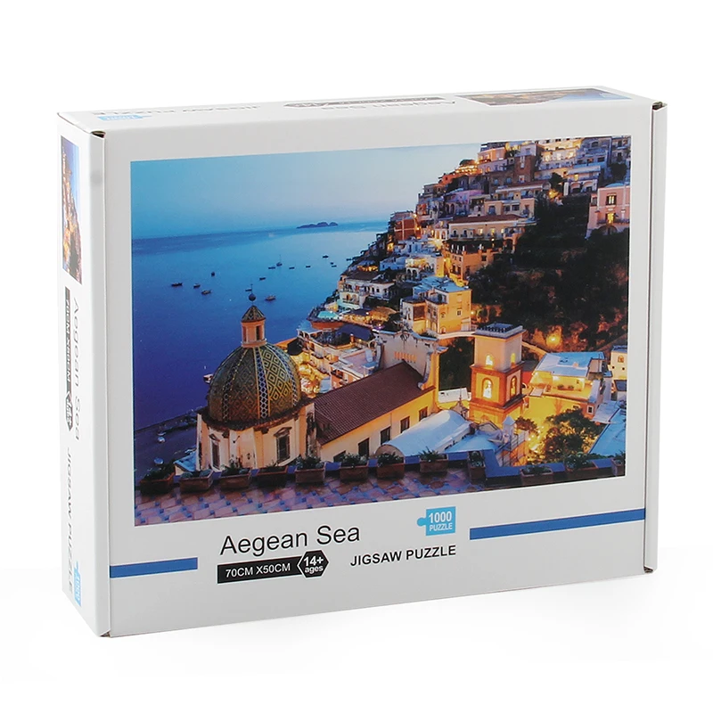 Лидер продаж на Amazon пазлы заказ 1000 бумажных