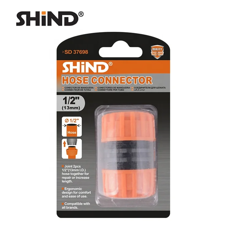 SHIND 37698 изготовленный на заказ 1/2 'патчер садовый пластиковый ирригационный шланг Труба быстрое соединение Соединитель/адаптер/фитинг