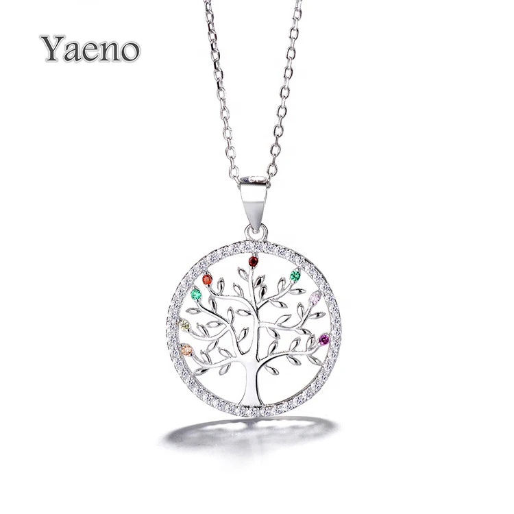 Wholesale Custom 925 Sterling Silver Tree Of Life Necklace Pendant With High Quality