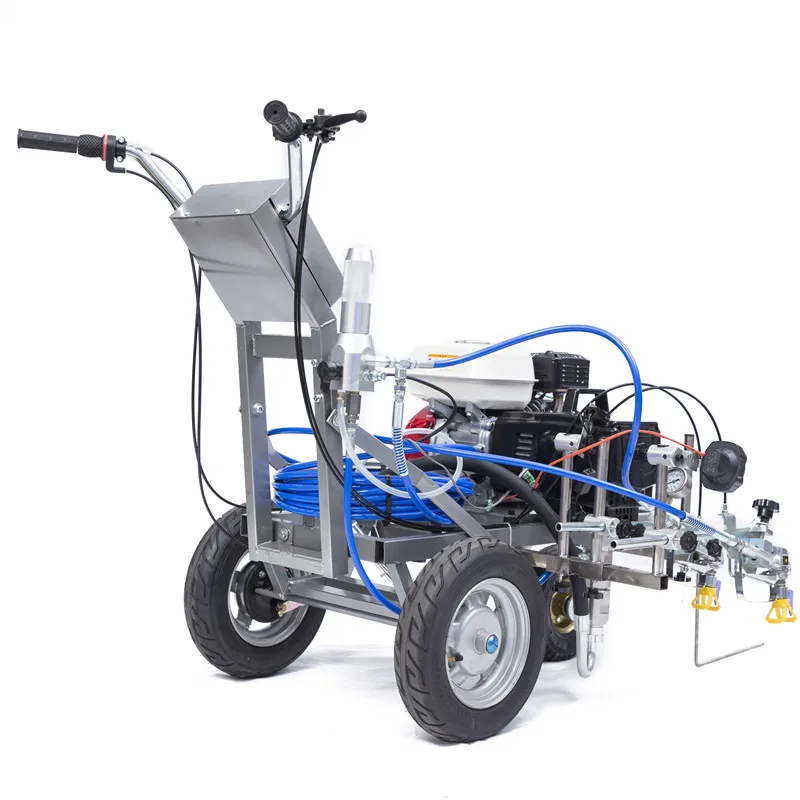 Hand-Push LS 6070 Cold Paint Road Line Marking Machine New Easy Maintenance with Reliable Engine and Pump Components