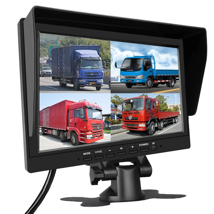 monitor 10 inch car 2 split 4 channel split screen monitor for car with AHD camera