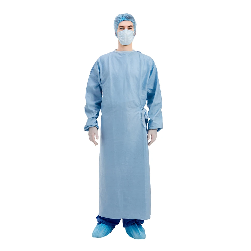 low price ce level 4 disposable spunlace medical doctor surgical gown for hospital