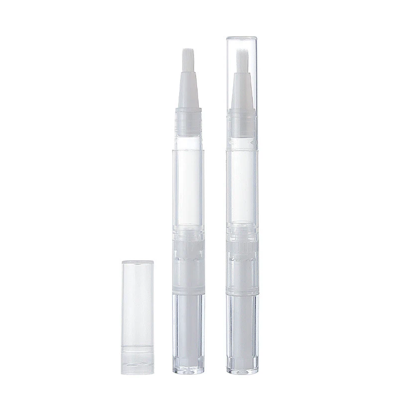 High quality Stock 2ml 5ml Transparent Empty Lipstick Tube Twist package Cosmetic Pen Round Plastic Click Lip Gloss Bottle