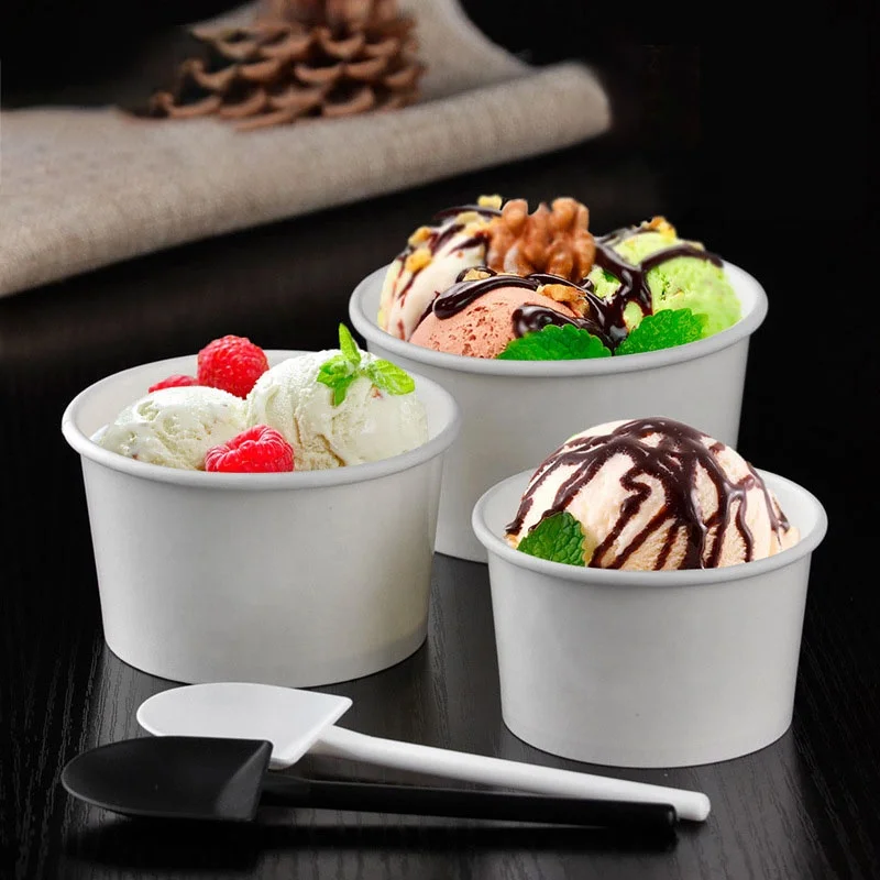 Высококачественная чашка для мороженого с крышкой настраиваемый контейнер