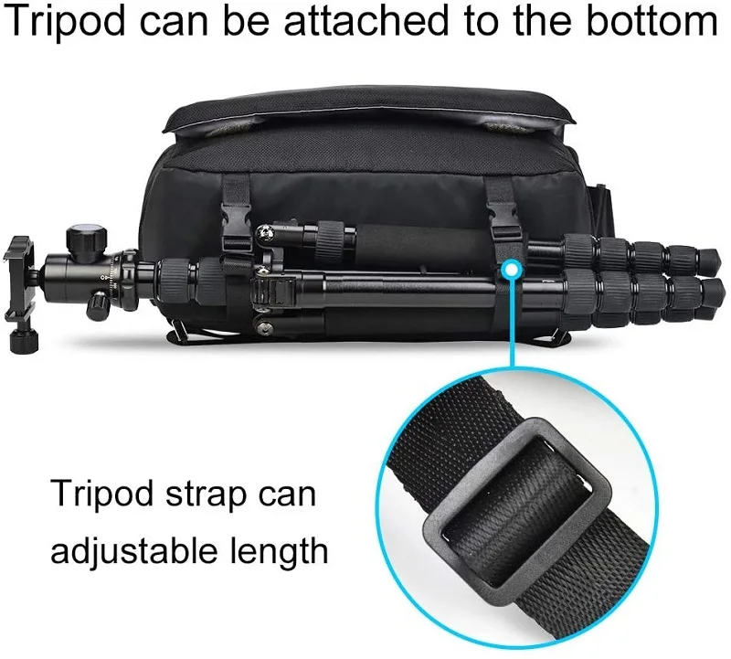 Waterproof  dslr Camera Bag Camera Shoulder Messenger Bag Travel Camera Bags