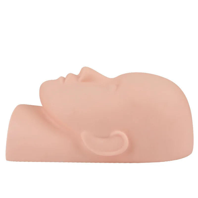 Silicone Permanent Makeup Tattoo Training Closed Eye Practice Tattoo Head Mannequin
