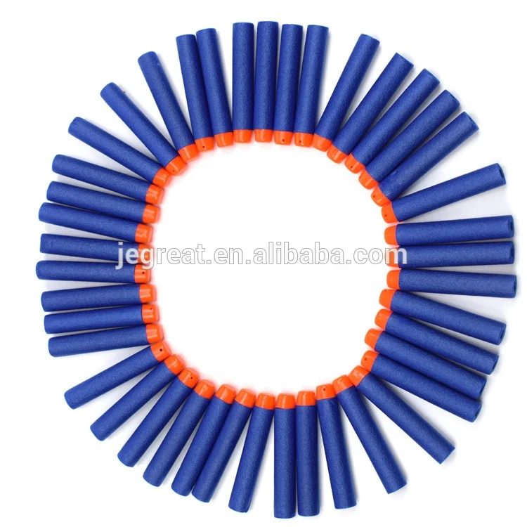 300PCS/pack blue color Refill Darts soft eva Foam Bullets Pack for kids Party Favors