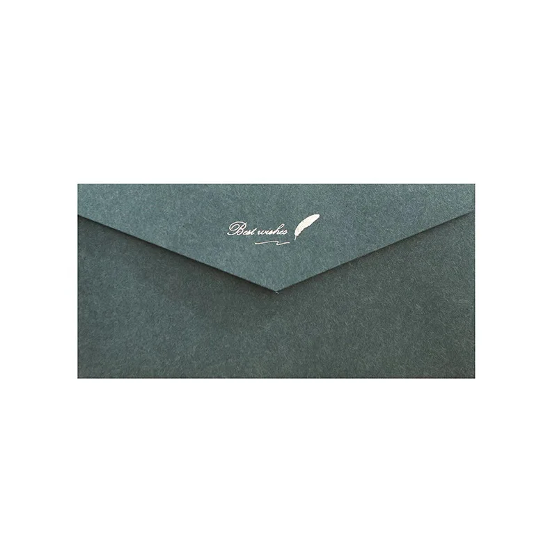 Creative 22 x 11cm colorful Envelopes with Gold Foil stamp Packaging Envelope for Gift Card
