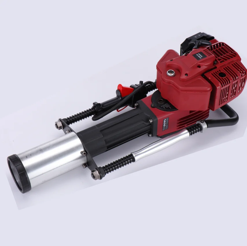 Portable Handheld Petrol Vibrating Gasoline Piling Machine power post driver / gasoline press pile driver