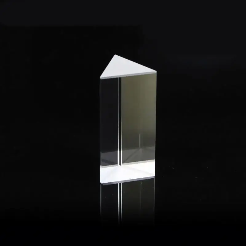 Customize optical transparent right angle prism crystal equilateral  triangular prism