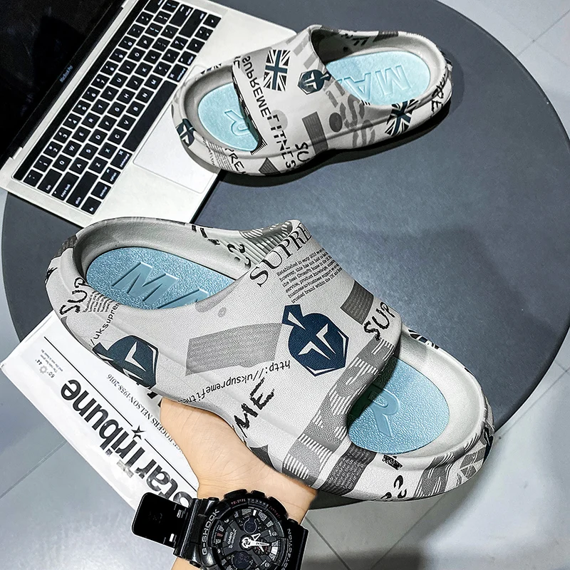 Wholesale Cloud Feel Sole Slides Massage Fashion Trend Slippers