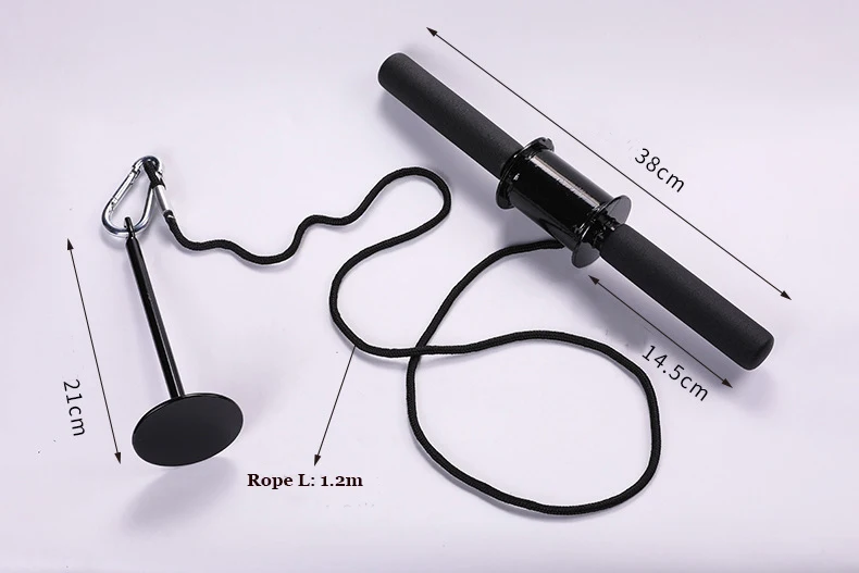 Fitness forearm trainer arm force roll wrist thousand pounds stick exercise training arm hand forearm muscle wrench wrist