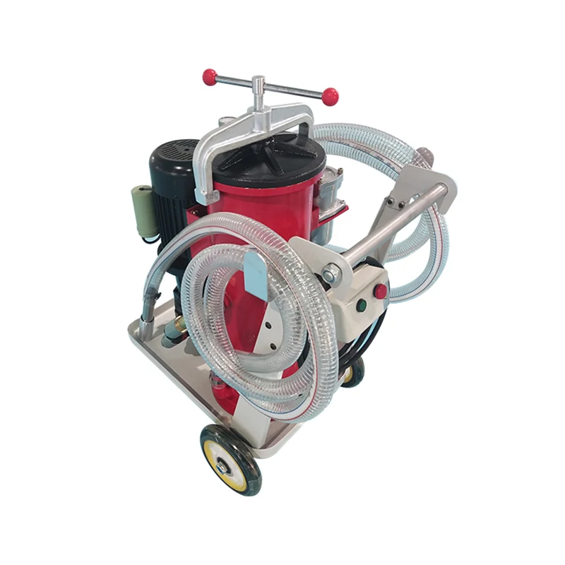 used engine oil recycling machine LYJ-63*10 movable waste oil filter machine
