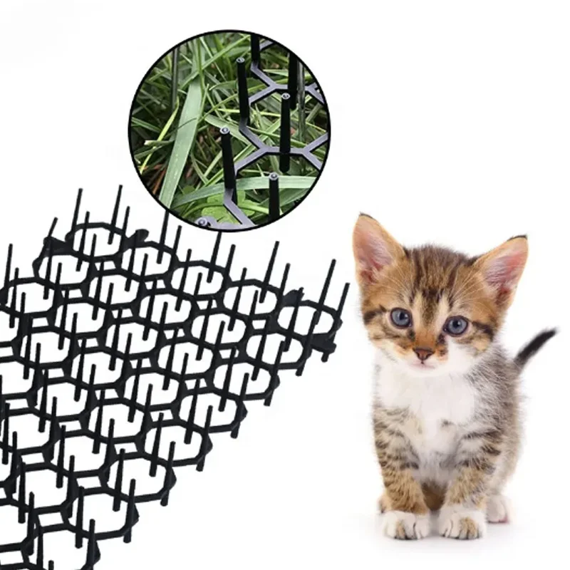 DYS OEM ODM Ecofriendly Plastic Cat Spike Mat Outdoor Indoor Cat Spike Dog Cat Repellent Scat Mat