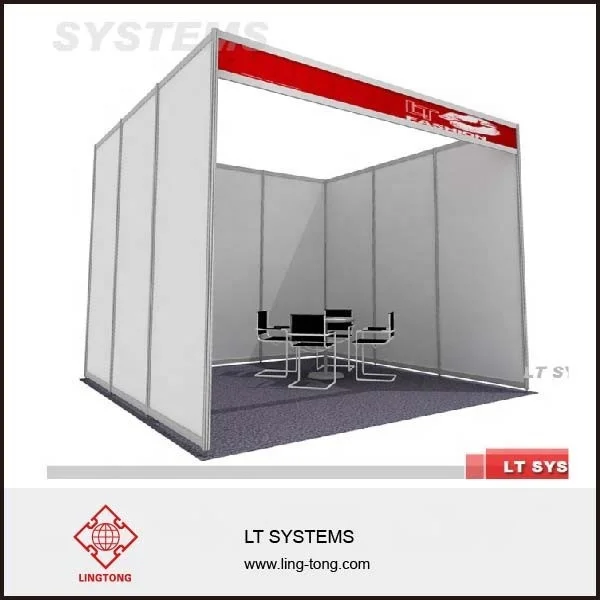 
Aluminium Shell Scheme Booth with 4.3mm groove System 