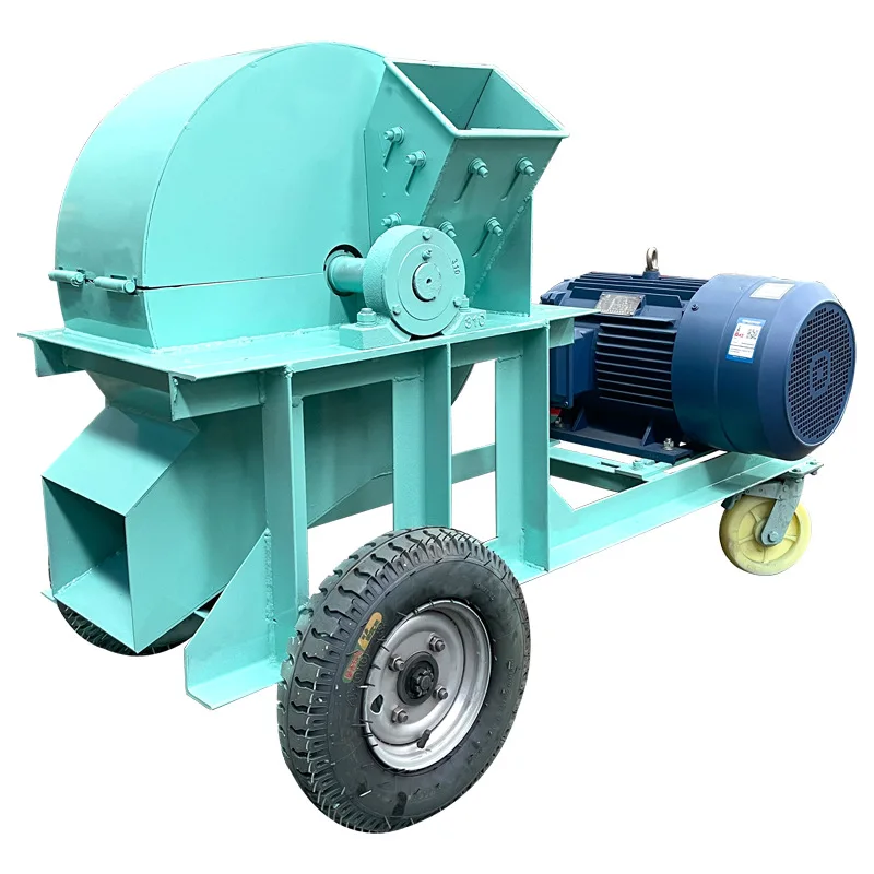 Wood chipper shredder sawdust processing equipment wet and dry wood crusher tree branch residue straw crusher machine 1000kg/h