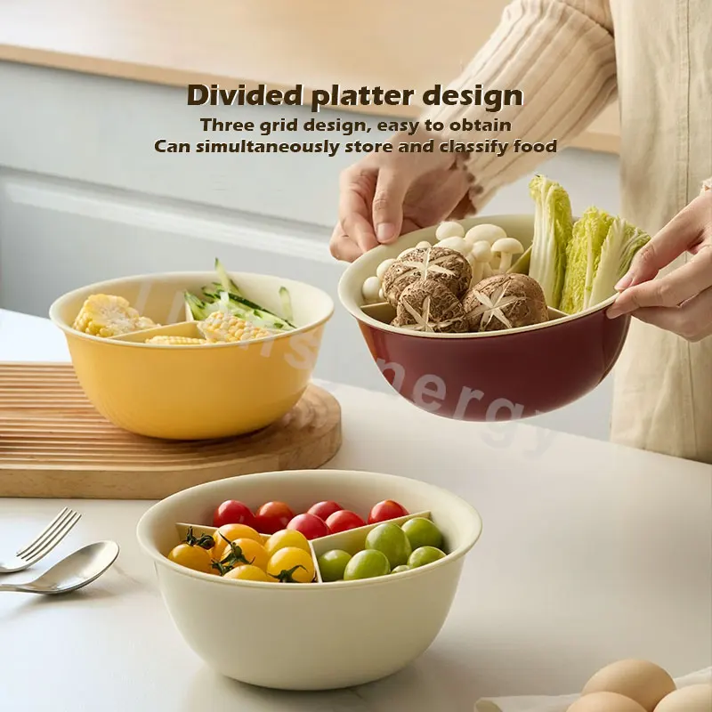 4 in 1 Colander Strainer with Mixing Bowl Set Kitchen Food Strainers  360 Colander Bowl with Vegetable Peeler and Whisk