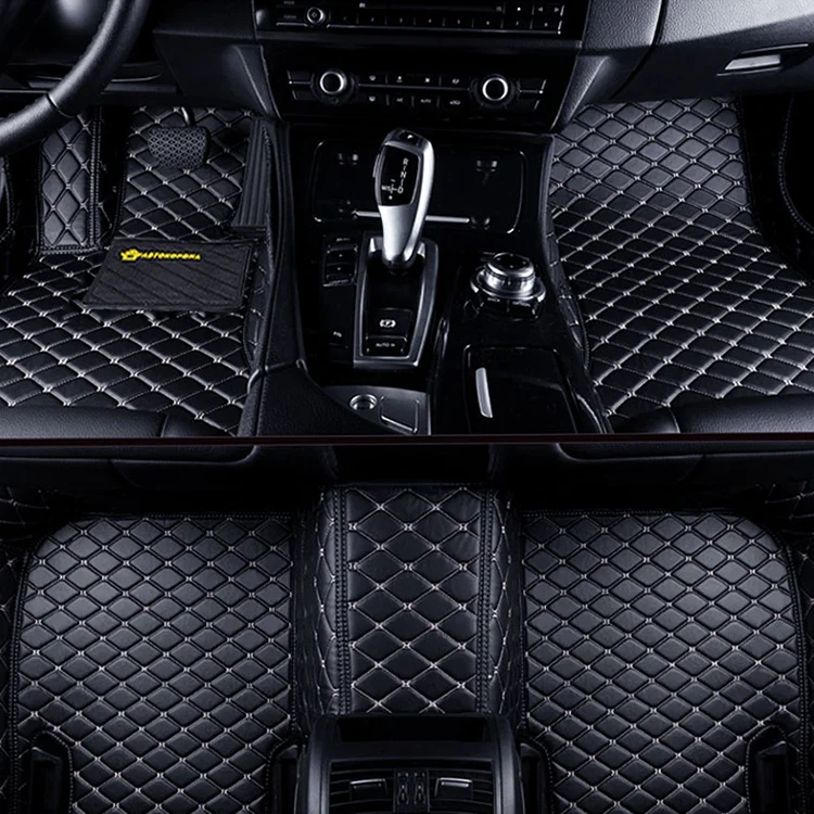 1.6M Embroidery Quilted Diamond Stitching Leather 5.0MM polyurethane Foam For Car Seat Cover PVC Synthetic Leather
