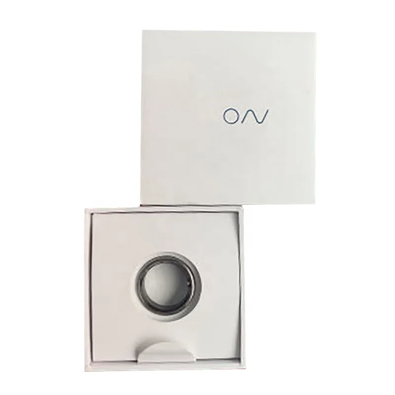 New Design Old Man Or Woman Monitoring Body Health Smart Ring Packaging Box Custom Logo And Size Ivory Board Paper Box