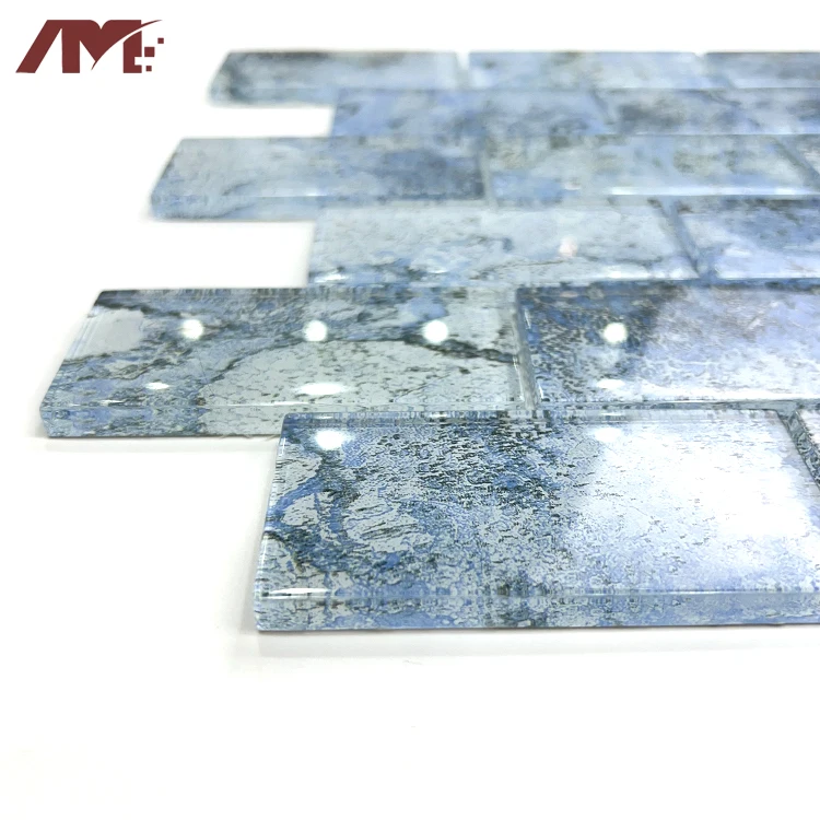 Factory Price Wholesale Bathroom Washroom Outdoor Pool Home Wall Decor Cheap Smooth Surface Tile Crystal Glass Mosaic