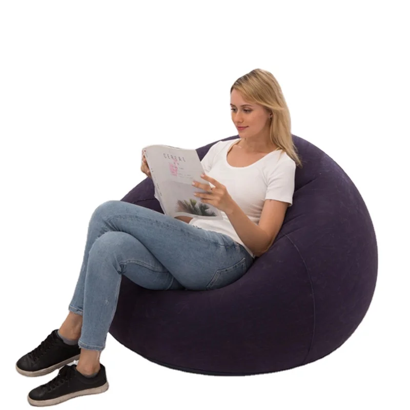 Golden Osmanthus China Factory Custom Home Air Adjustable Soft PVC Luxury Chair Inflatable Sofa