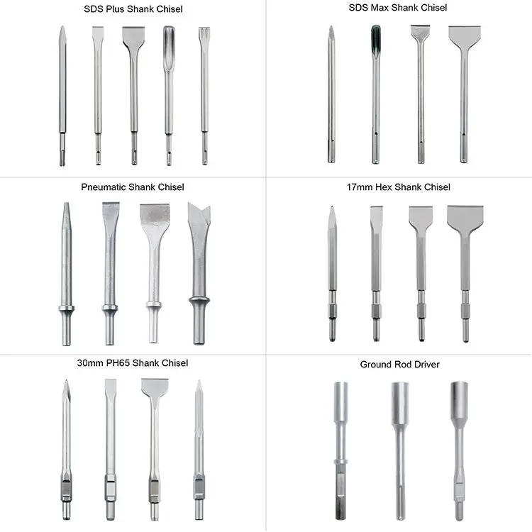 Full Carbide Head 4 Cutters Brocas S4 Flute Concrete SDS Plus Hammer Drill Bit for Granite Stone