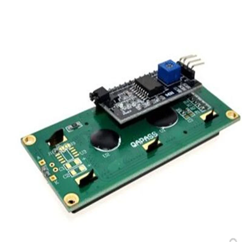 Blue Screen Yellow and green screen IIC/I2C 1602 LCD module LCD1602A Blue screen with module behind