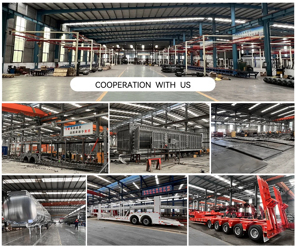 New YIHAI Gooseneck Trailers Factory Price 60 80 100 Tons 3 4 5 Axle Lowboy Low Bed Semi Truck Trailer