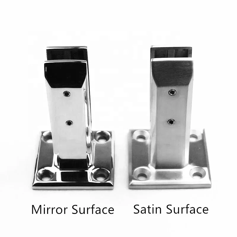 Hot sale Satin or mirror surface best quality stainless steel glass Round and Square railing glass spigot