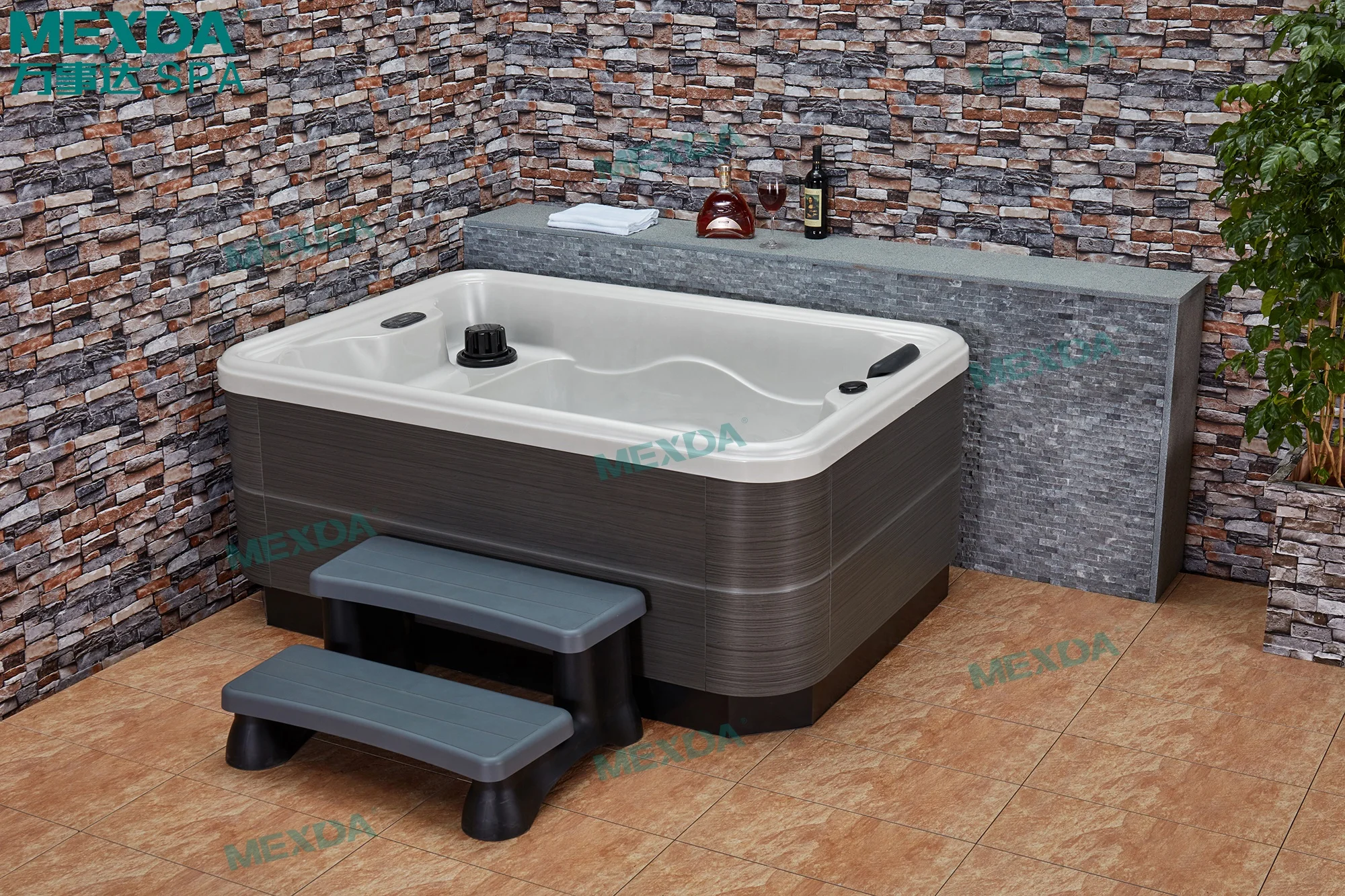 MEXDA семьи Balboa Spa панель массажные открытая гидромассажная ванна джакузи Whirlpool 3-х местная спа WS-095S